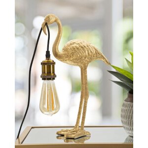 Stolná lampa Mauro Ferretti Flamingo E27 13x11,5x39,5 cm zlatá