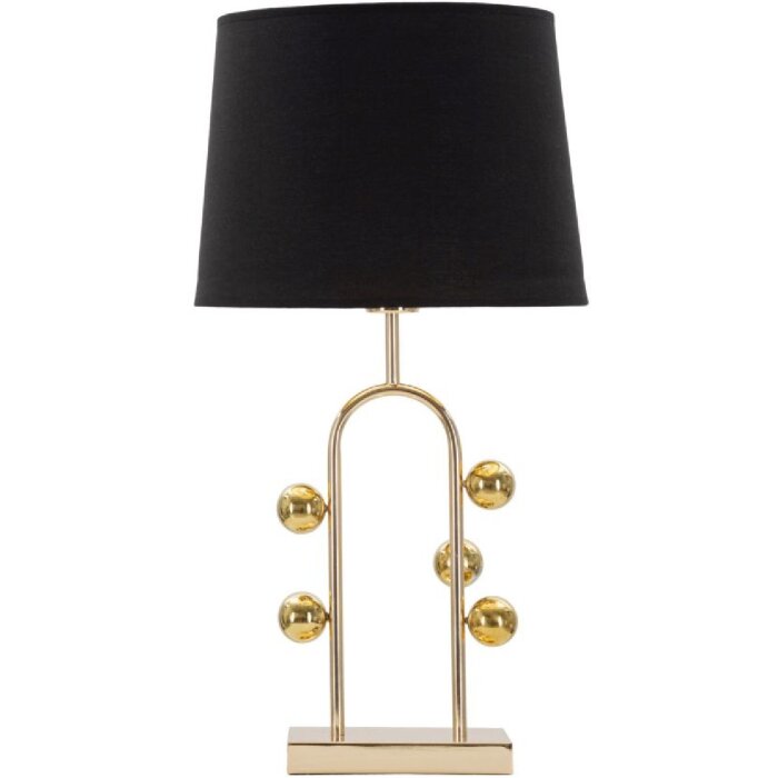 Stolná lampa Mauro Ferretti bublina E27 Ø 32,5x61 cm čierna zlatá