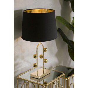 Stolná lampa Mauro Ferretti bublina E27 Ø 32,5x61 cm čierna zlatá