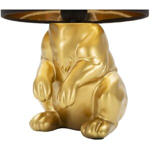 Stolná lampa Mauro Ferretti králik E27 Ø 20x43 cm zlatá čierna