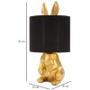 Stolná lampa Mauro Ferretti králik E27 Ø 20x43 cm zlatá čierna