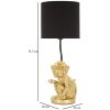 Stolná lampa Mauro Ferretti sediaca opica E27 Ø 20x51,5 cm zlatá čierna
