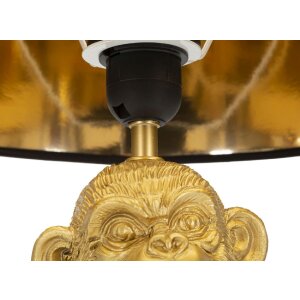 Stolná lampa Mauro Ferretti opica mama E27 Ø 30x49 cm zlatá čierna
