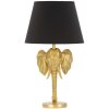 Stolná lampa Mauro Ferretti slon E27 Ø 32x59 cm zlatá čierna