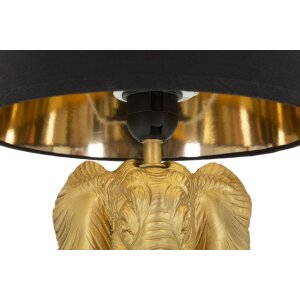 Stolná lampa Mauro Ferretti slon E27 Ø 25x43 cm zlatá čierna