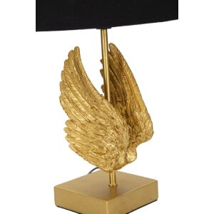 Stolná lampa Mauro Ferretti krídlo E27 Ø 25x45 cm zlatá čierna