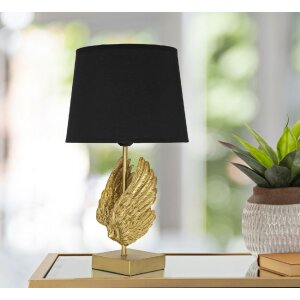 Stolná lampa Mauro Ferretti krídlo E27 Ø 25x45 cm zlatá čierna