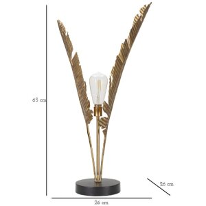 Mauro Ferretti stolová lampa palma E27 Ø 26x65 cm zlatá