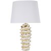 Stolná lampa Mauro Ferretti Glam-Weltraum E27 Ø 33x53 cm biele zlato