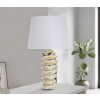 Stolná lampa Mauro Ferretti Glam-Weltraum E27 Ø 33x53 cm biele zlato