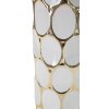 Stolná lampa Mauro Ferretti Glam Carv E27 Ø 34,5x56 cm biele zlato