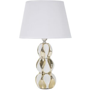 Stolná lampa Mauro Ferretti Glam Balls E27 Ø 28x46 cm biele zlato