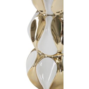 Stolná lampa Mauro Ferretti Glam Balls E27 Ø 28x46 cm biele zlato