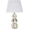 Stolná lampa Mauro Ferretti Glam Balls E27 Ø 28x46 cm biele zlato