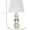 Stolná lampa Mauro Ferretti Glam Balls E27 Ø 28x46 cm biele zlato