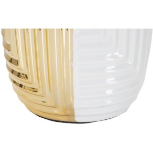 Stolná lampa Mauro Ferretti Glam Line E27 Ø 33x54 cm biela zlatá