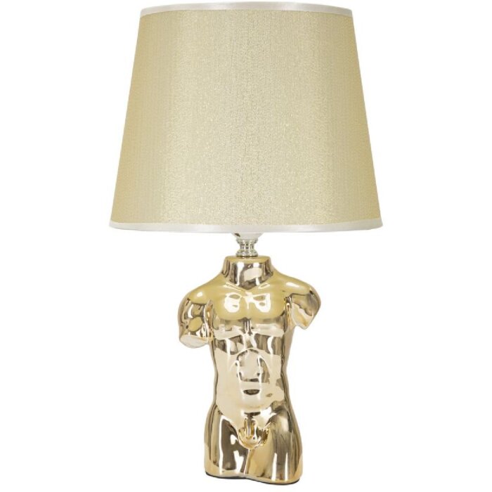 Stolná lampa Mauro Ferretti Glam man E27 25x42,5 cm zlatá