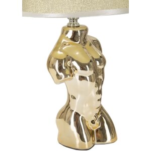 Stolná lampa Mauro Ferretti Glam man E27 25x42,5 cm zlatá
