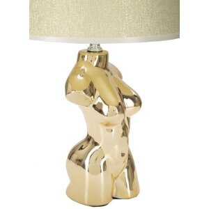 Stolná lampa Mauro Ferretti Glam Frau E27 Ø 25x39,5 cm zlatá