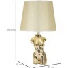 Stolná lampa Mauro Ferretti Glam Frau E27 Ø 25x39,5 cm zlatá