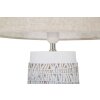 Mauro Ferretti stolová lampa Nairobi E27 Ø 35x60,5 cm biela umývaná hnedá