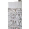 Mauro Ferretti stolová lampa Nairobi E27 Ø 35x60,5 cm biela umývaná hnedá