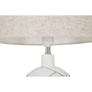 Mauro Ferretti stolová lampa línie E27 Ø 35x60 cm biela umytá