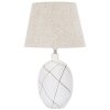 Mauro Ferretti stolová lampa línie E27 Ø 35x60 cm biela umytá
