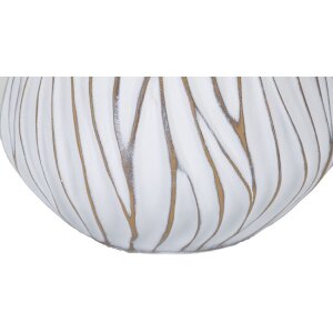 Stolná lampa Mauro Ferretti Honduras E27 Ø 35x48 cm biela umytá