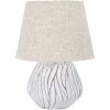 Stolná lampa Mauro Ferretti Honduras E27 Ø 35x48 cm biela umytá