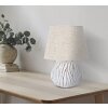 Stolná lampa Mauro Ferretti Honduras E27 Ø 35x48 cm biela umytá