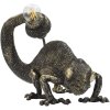 Stolná lampa Mauro Ferretti jašterica E14 37,5x16,5x22 cm čierna zlatá
