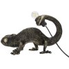 Stolná lampa Mauro Ferretti jašterica E14 37,5x16,5x22 cm čierna zlatá