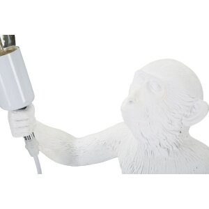 Stolná lampa Mauro Ferretti opica E27 Ø 26x34x55 cm biela