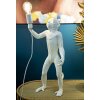 Stolná lampa Mauro Ferretti opica E27 Ø 26x34x55 cm biela