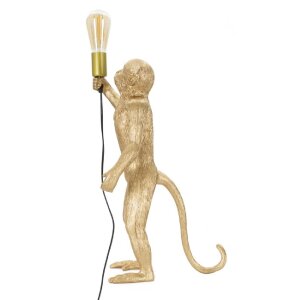 Stolná lampa Mauro Ferretti opica E27 Ø 26x34x55 cm zlatá