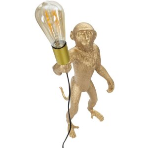 Stolná lampa Mauro Ferretti opica E27 Ø 26x34x55 cm zlatá