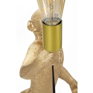 Stolná lampa Mauro Ferretti opica E27 Ø 26x34x55 cm zlatá