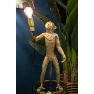Stolná lampa Mauro Ferretti opica E27 Ø 26x34x55 cm zlatá