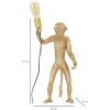Stolná lampa Mauro Ferretti opica E27 Ø 26x34x55 cm zlatá