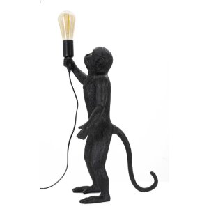 Stolná lampa Mauro Ferretti opica E27 Ø 26x34x55 cm čierna