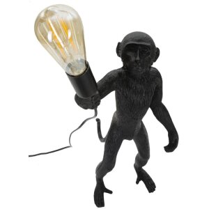 Stolná lampa Mauro Ferretti opica E27 Ø 26x34x55 cm čierna