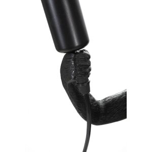 Stolná lampa Mauro Ferretti opica E27 Ø 26x34x55 cm čierna