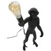 Stolná lampa Mauro Ferretti opica E27 Ø 26x34x55 cm čierna