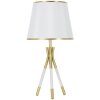 Stolná lampa Mauro Ferretti Triply E27 Ø 28x57 cm zlatá biela
