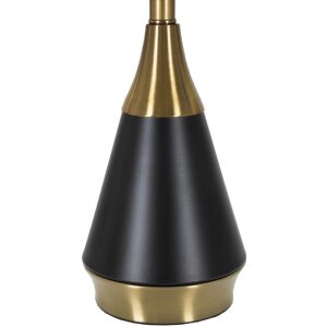 Stolná lampa Mauro Ferretti Blacky E27 Ø 28x50 cm čierna zlatá