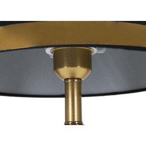 Stolná lampa Mauro Ferretti Blacky E27 Ø 28x50 cm čierna zlatá