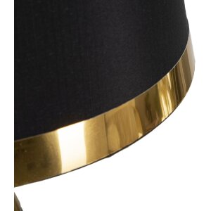 Stolná lampa Mauro Ferretti Blacky E27 Ø 28x50 cm čierna zlatá