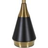 Stolná lampa Mauro Ferretti Blacky E27 Ø 28x50 cm čierna zlatá