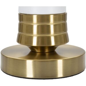 Stolná lampa Mauro Ferretti Whity E27 Ø 31x52 cm zlatá biela